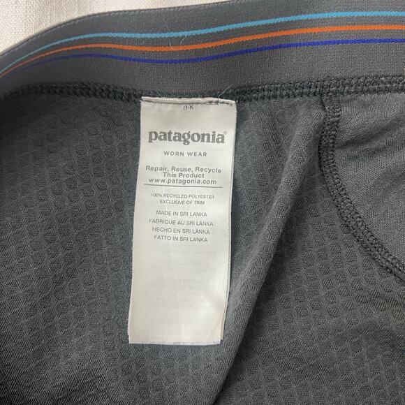 PATAGONIA Mens XL Gray Midweight Capilene Base Layer Thermal Pants Bottoms - Picture 6 of 8